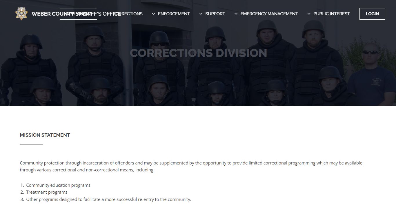 Weber County Sheriff - Corrections
